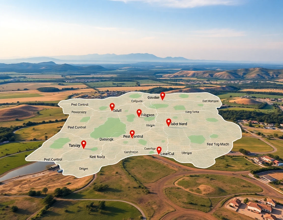 Pest Control Service Areas Map